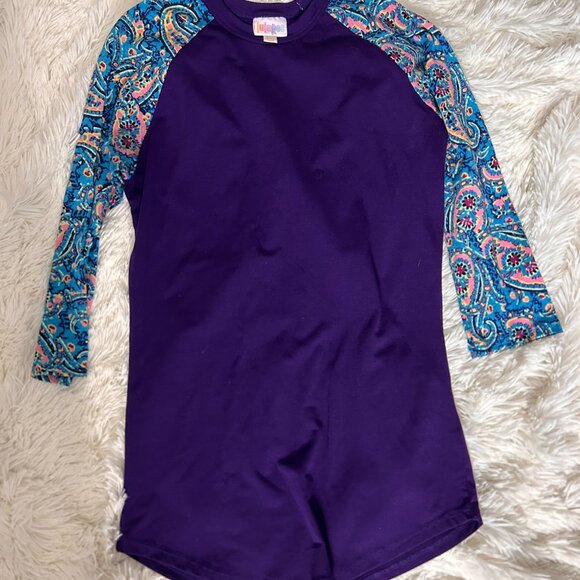 LuLaRoe Randy Baseball Tees - set of 5 - 3/4 sleeve EUC XXS - Picture 4 of 7